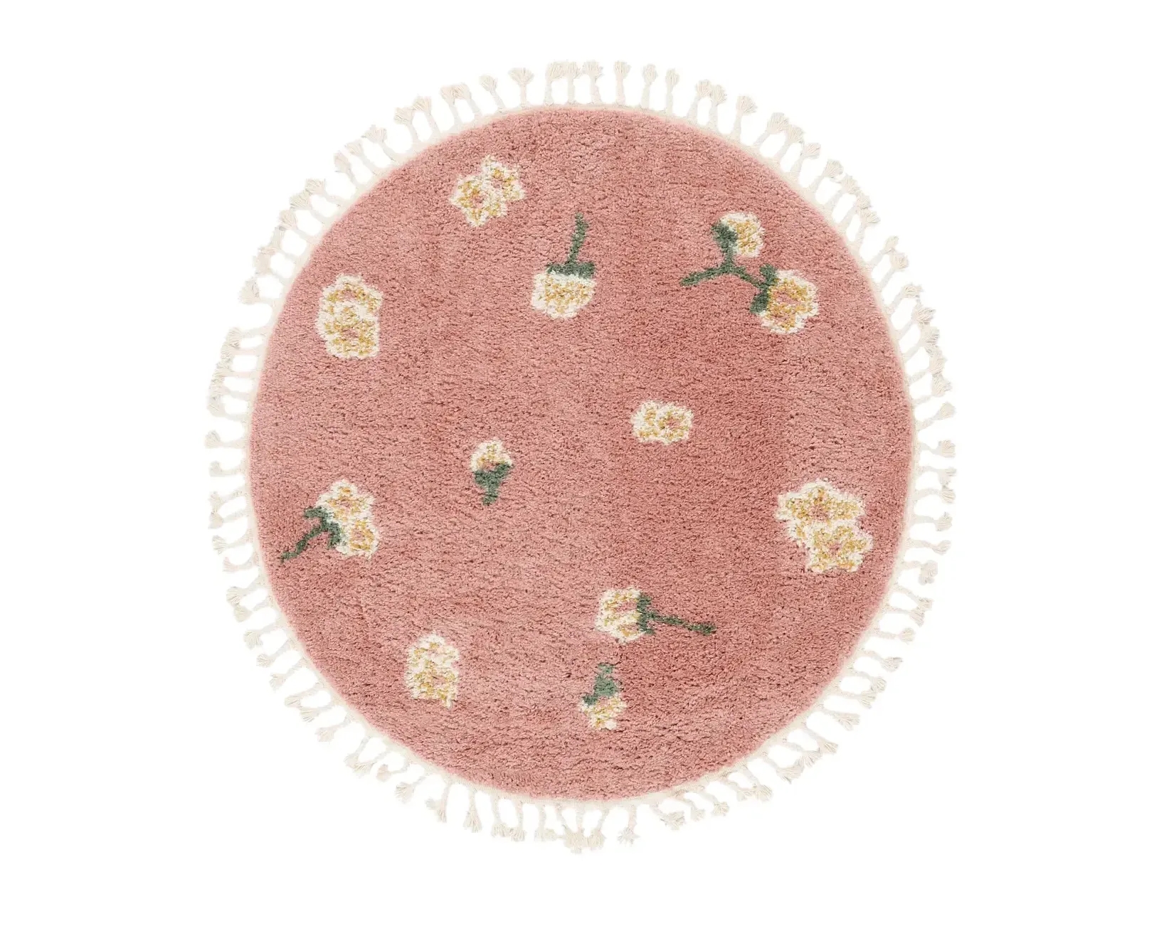 Rugvista Essential Linnea matto ø 100 cm vaaleanpunainen