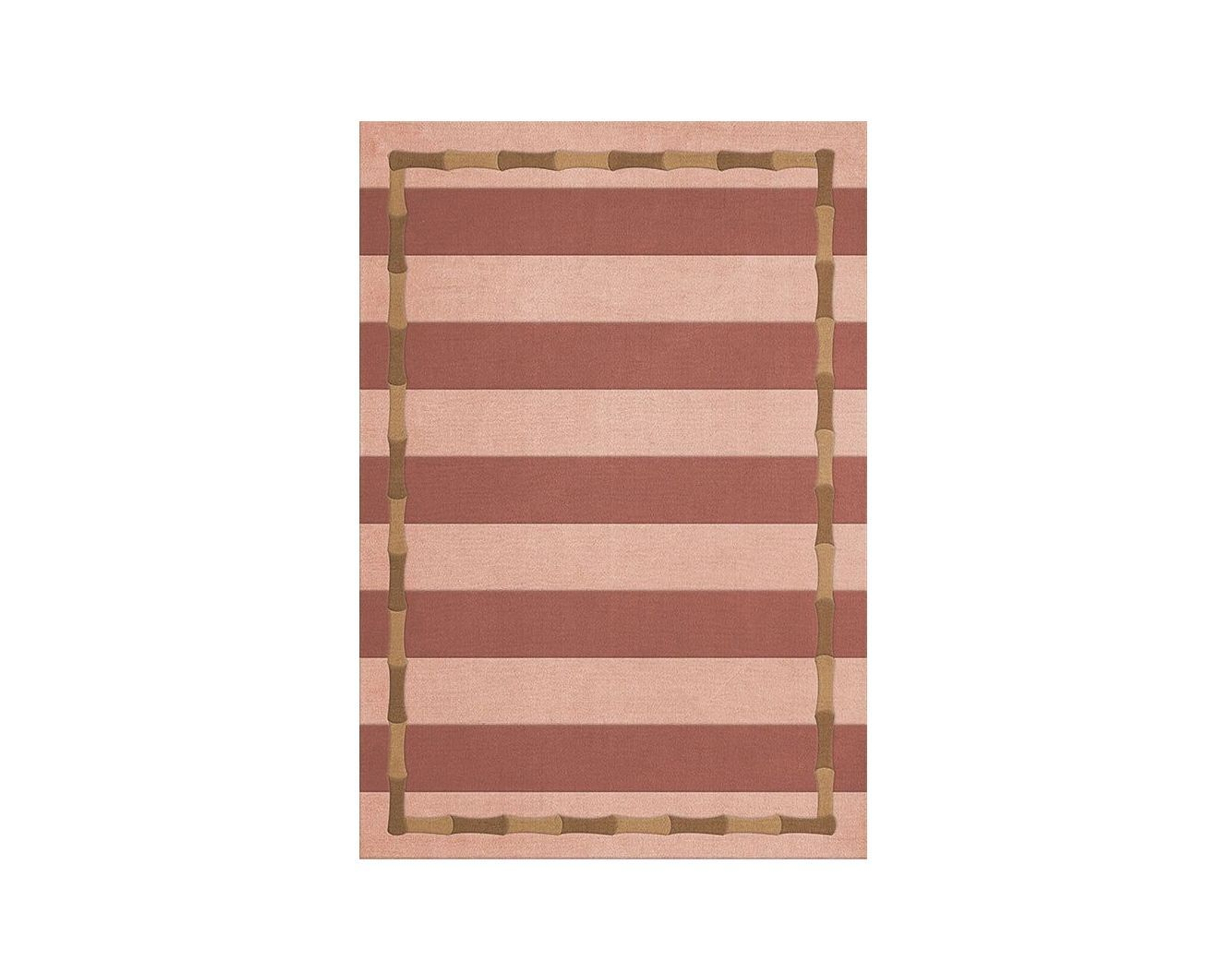 Layered Alice Crawley Bamboo Stripe ullmatta 250 x 350 cm Terracotta