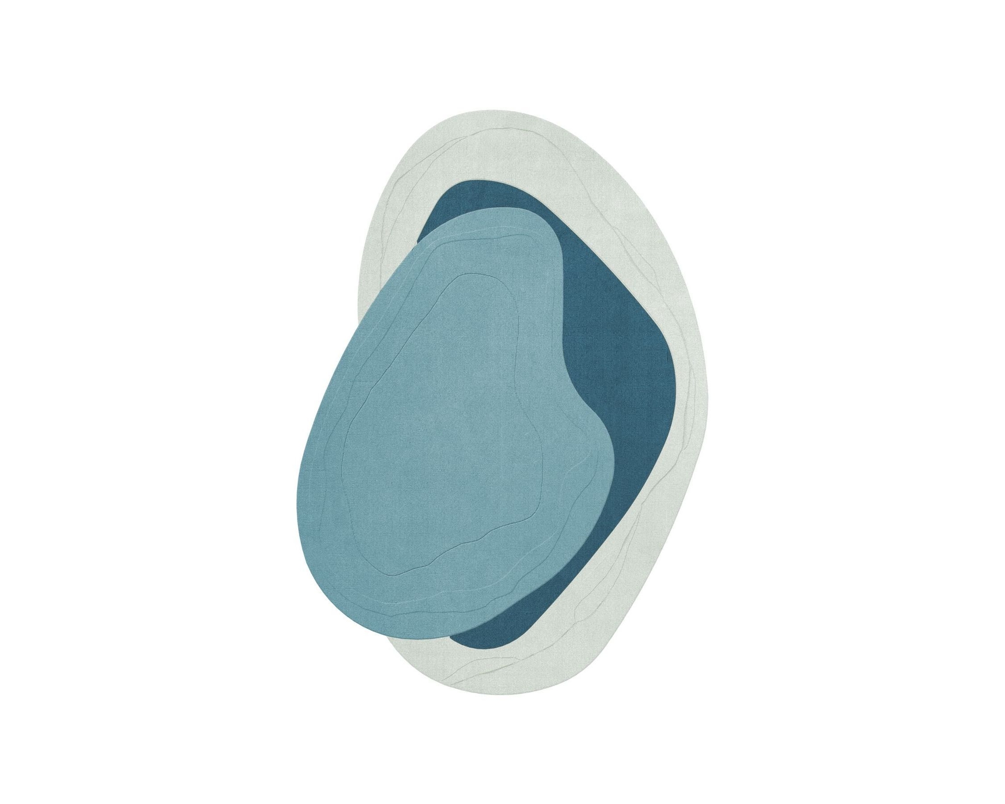 Layered Erik Bratsberg Lozza ullmatta 300 x 400 cm Teal