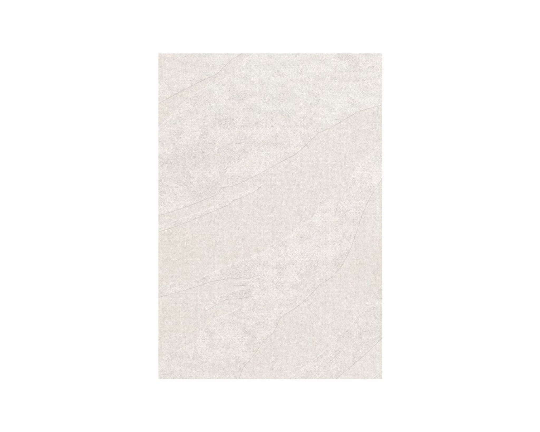 Layered Nami ullmatta 230 x 400 cm Bone White