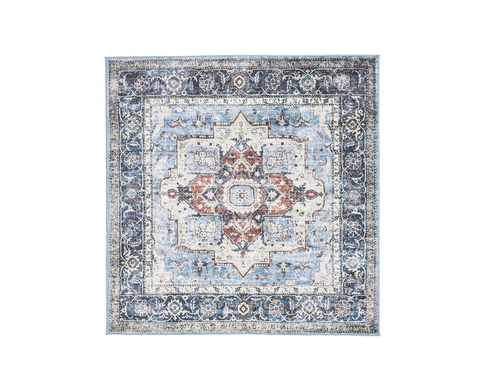 Rugvista Essential Georgia Oriental matta 240 x 240 cm blå