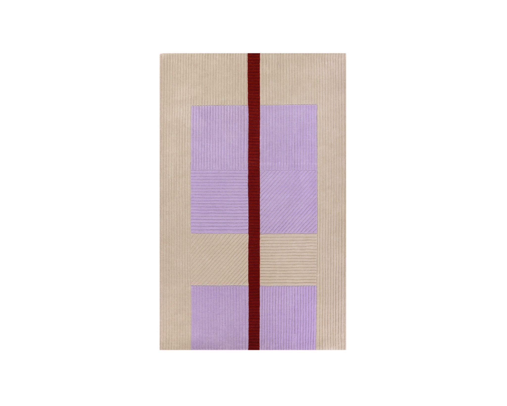 Finarte Ametisti ullmatta 140 x 200 cm beige / lila