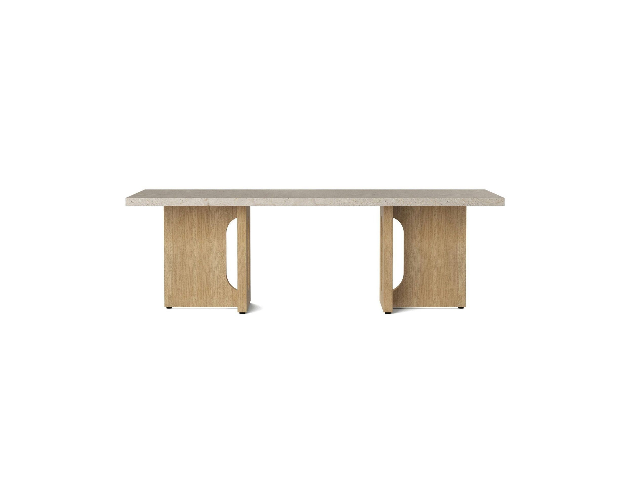 Audo Copenhagen Androgyne soffbord ek / Kunis Breccia