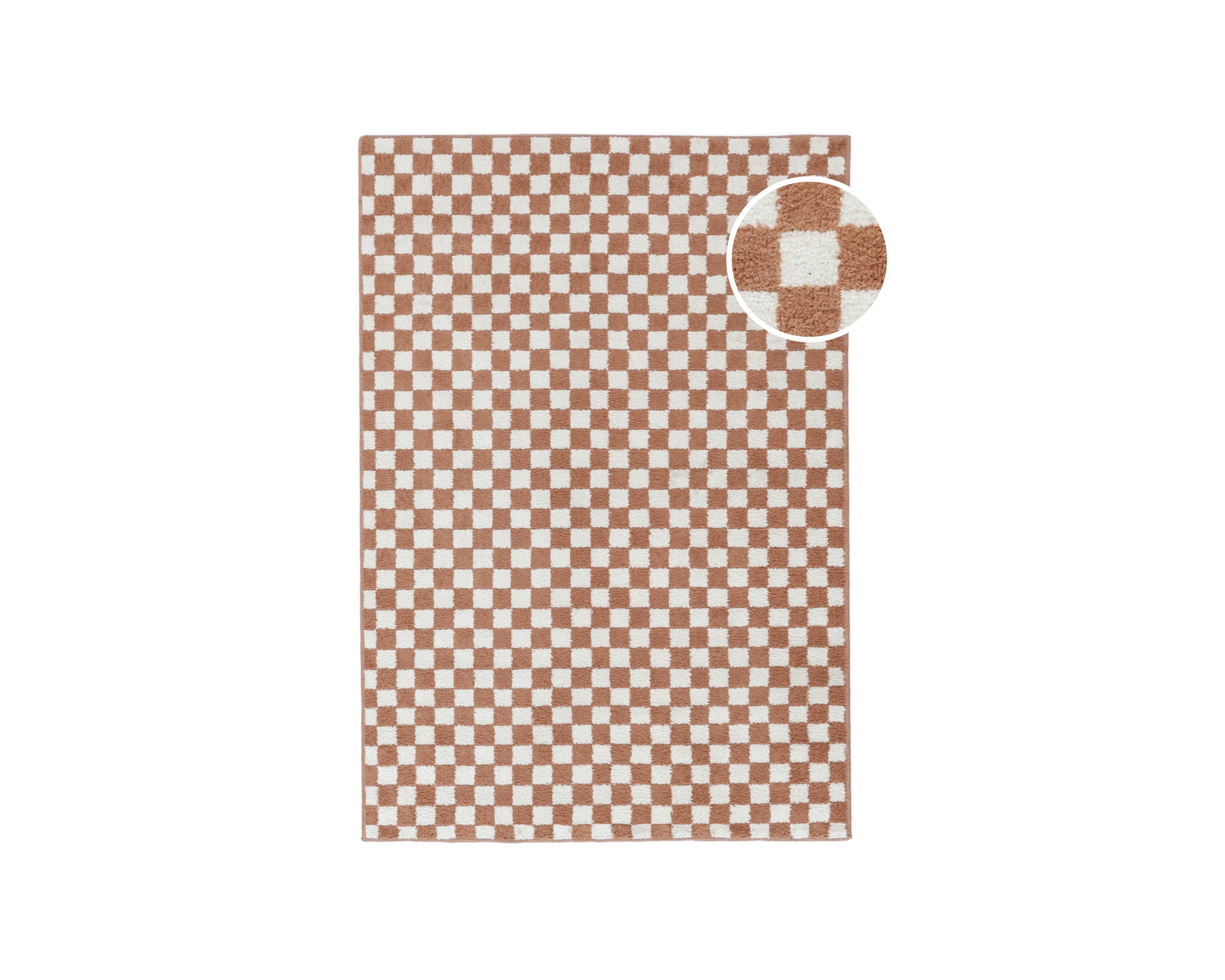 Rugvista Scandina matta 100 x 160 cm orange / vit