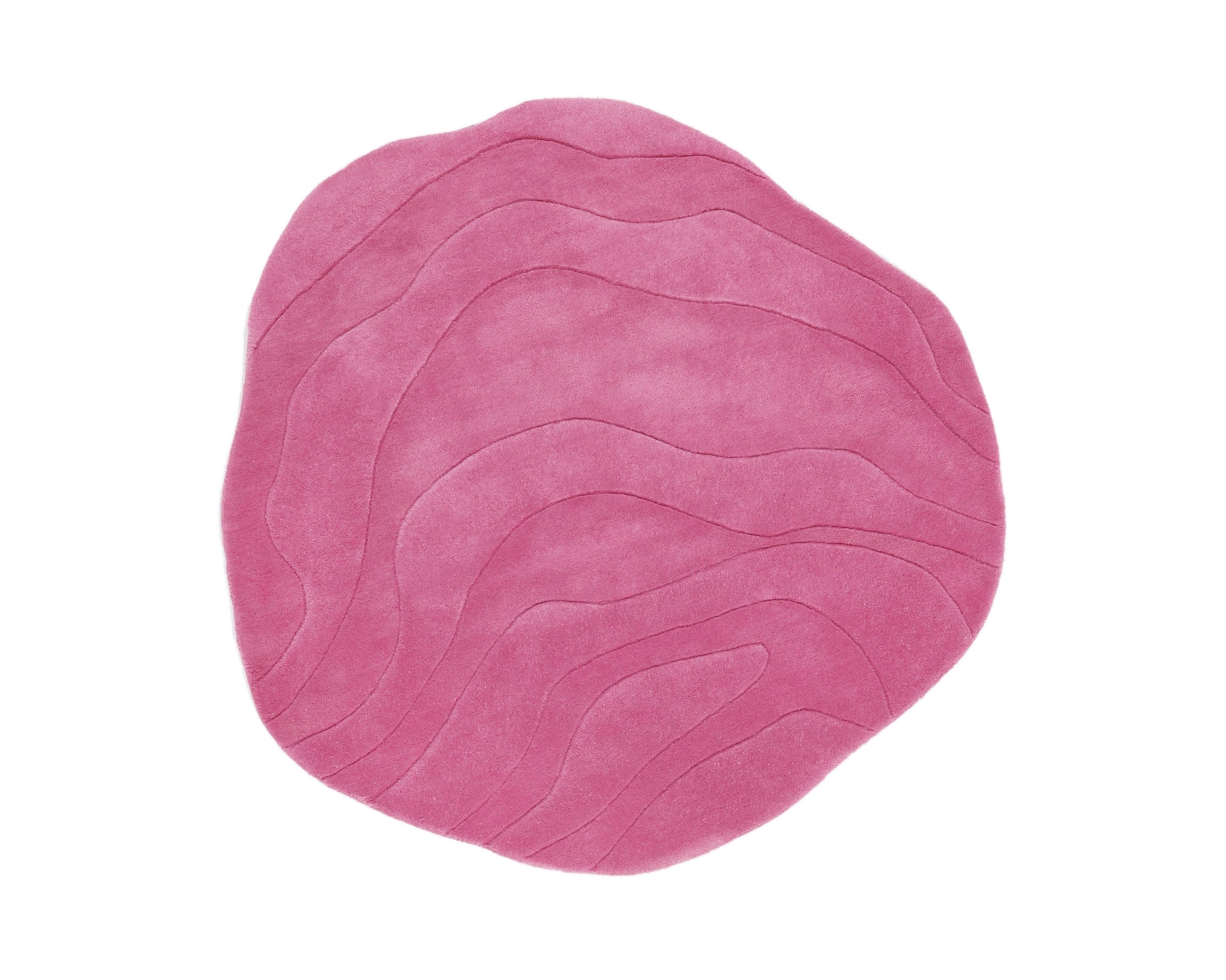 Rugvista Barba ullmatta &oslash; 250 cm rosa