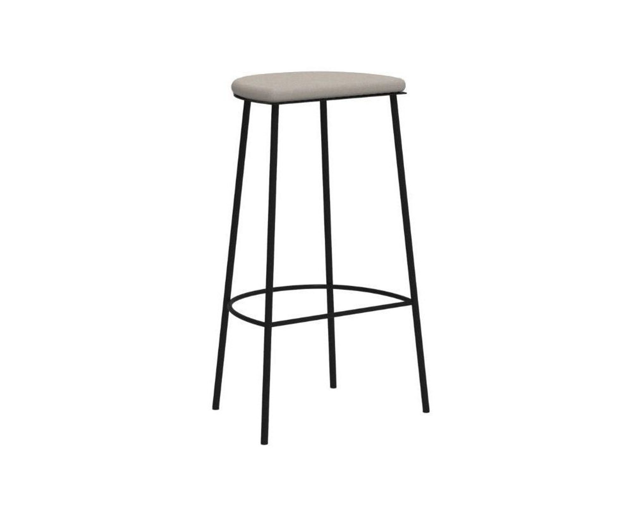 FRAMA Sketch 021 barstol 76 cm naturvit / svart