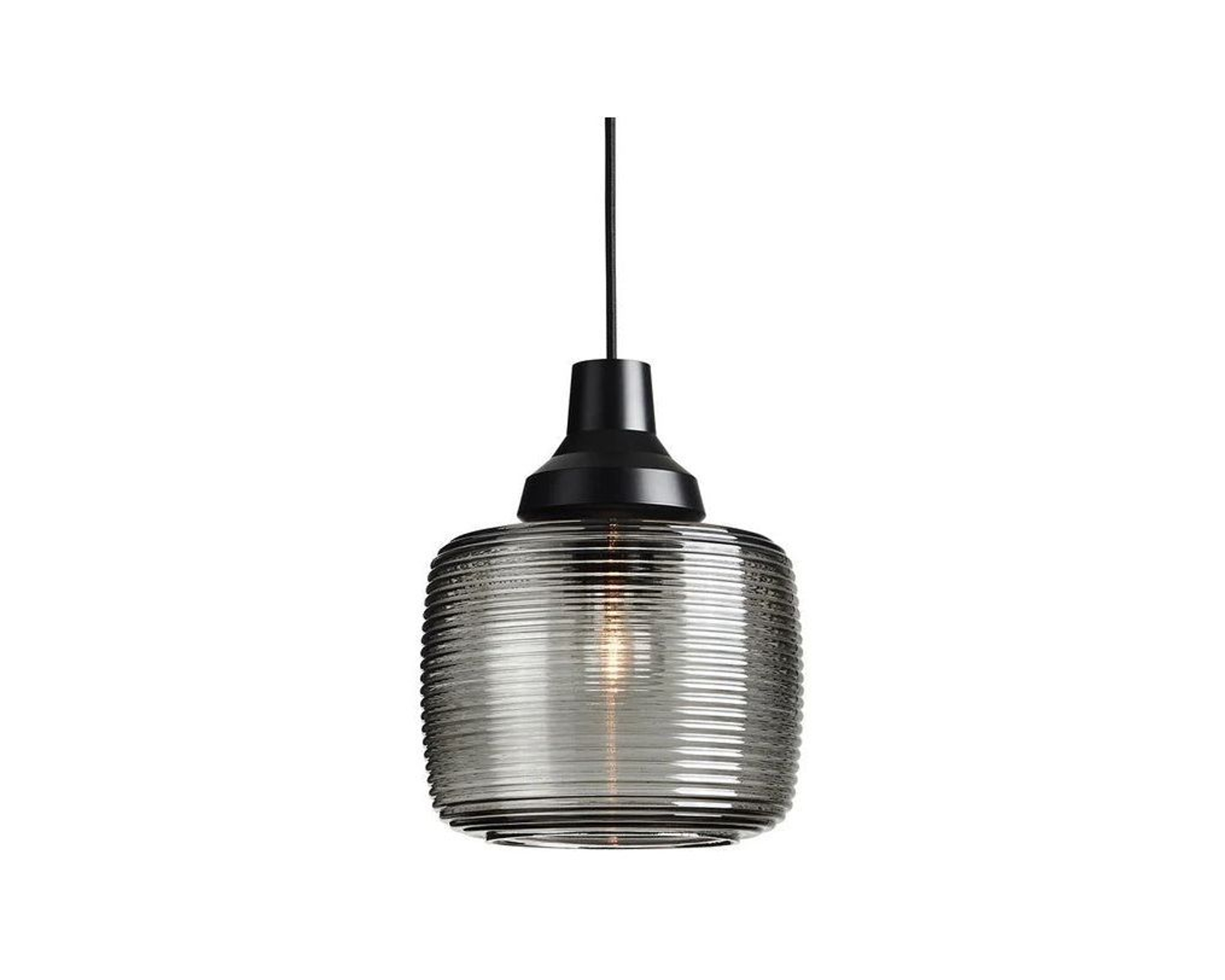 Design By Us New Wave Stripe pendellampa &oslash; 21 cm svart