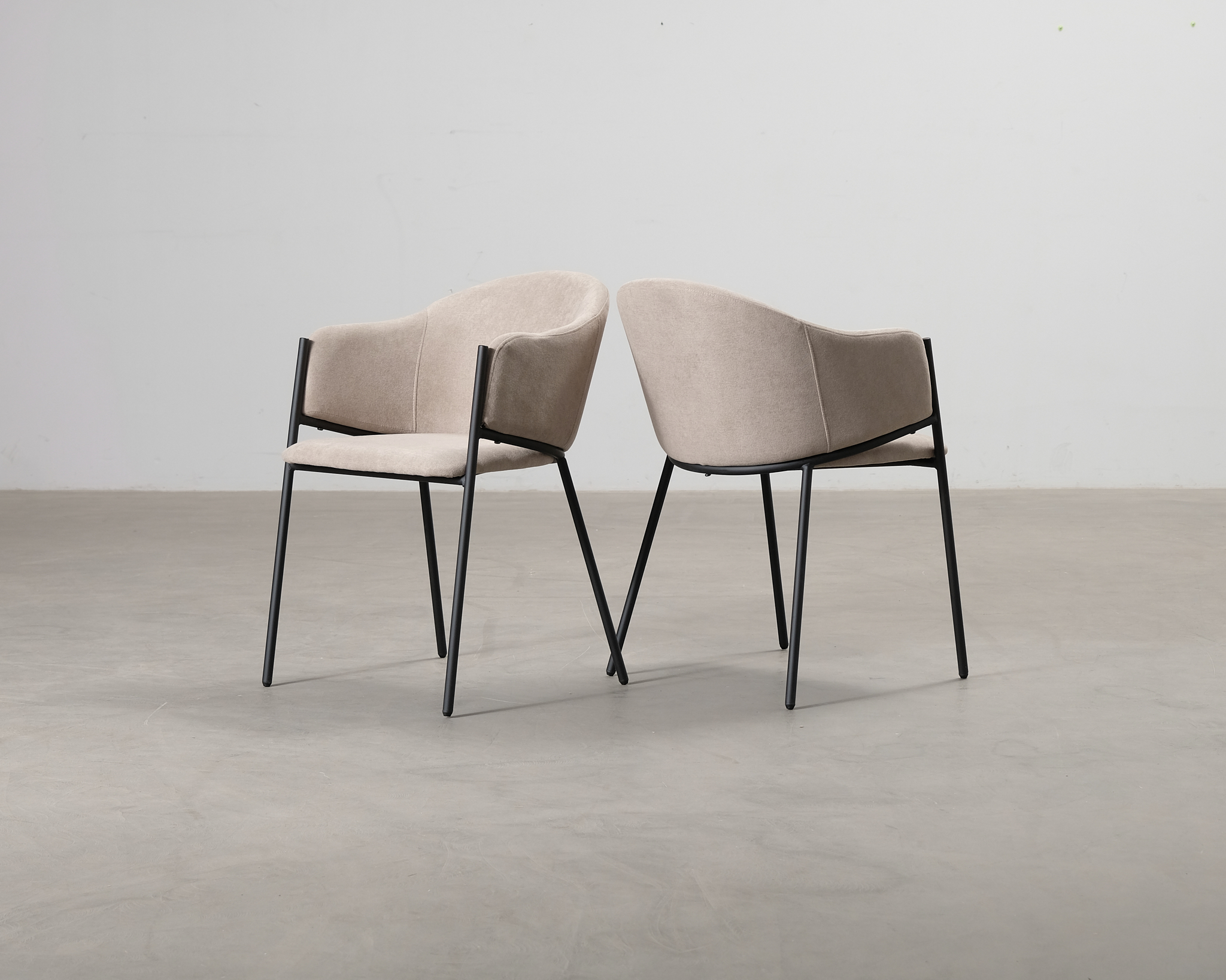 Evelina matstol beige, set om 6