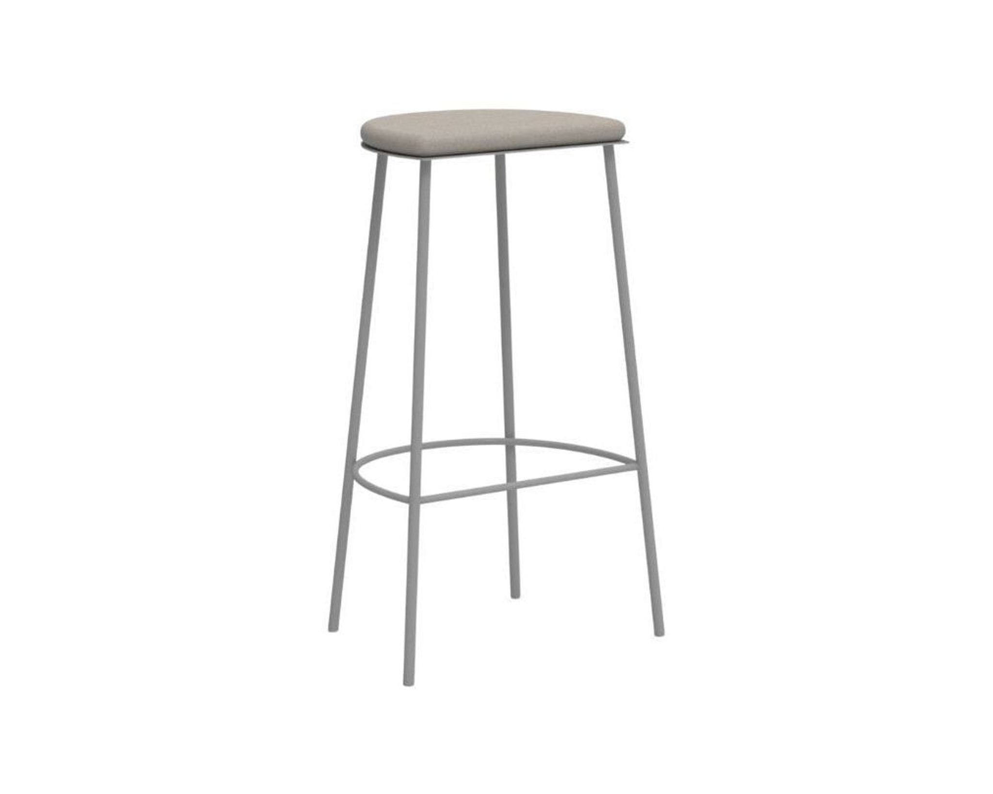 FRAMA Sketch 021 barstol 76 cm naturvit / gr&aring;