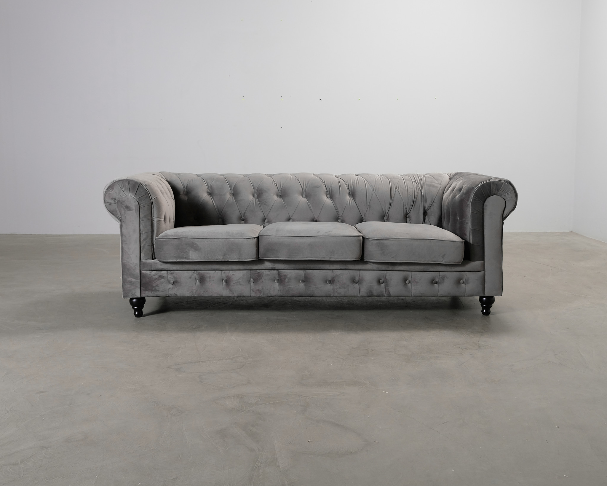Manor House Chesterfield Lyx 3-sitsig soffa gr&aring;