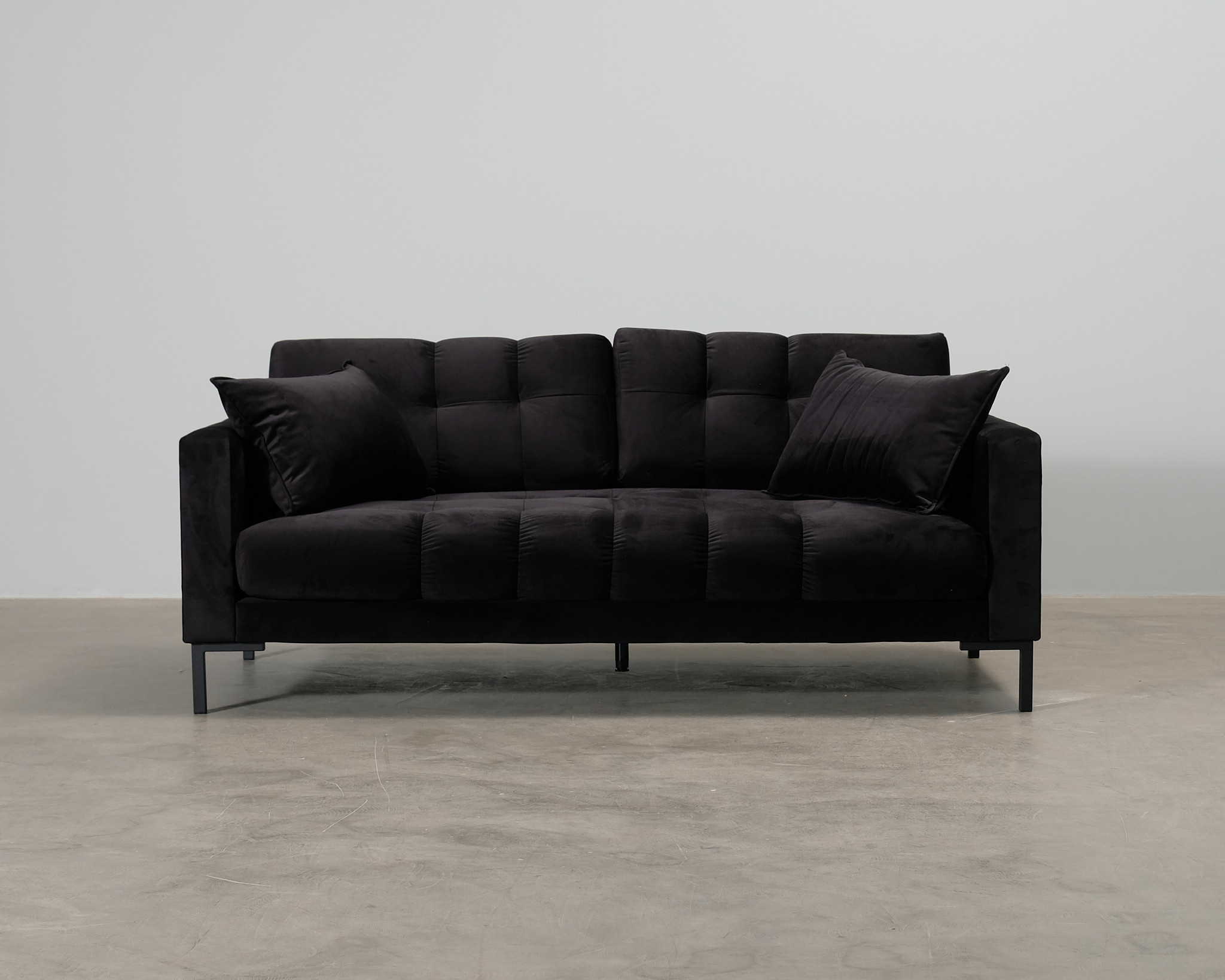 Micadoni Mamaia 2-sits soffa svart