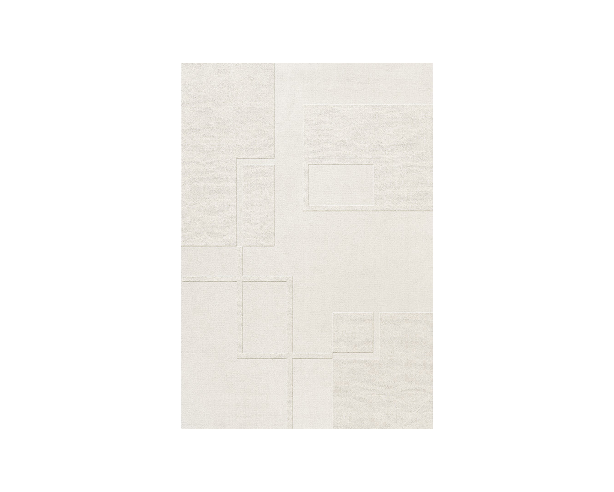 Layered Swedish Grace matta 250 x 350 cm benvit
