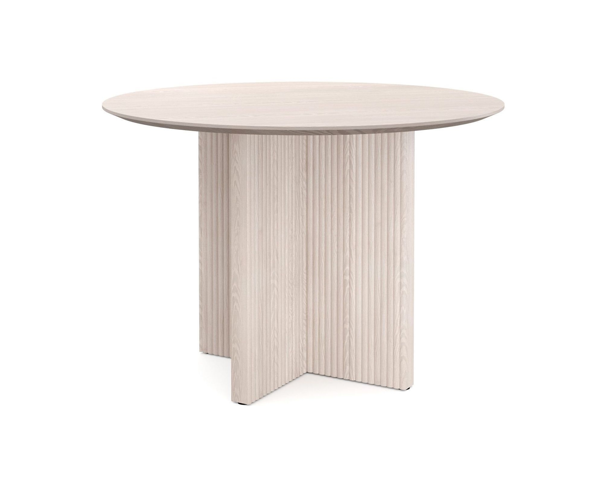 Edda matbord &oslash; 110 cm vit ek