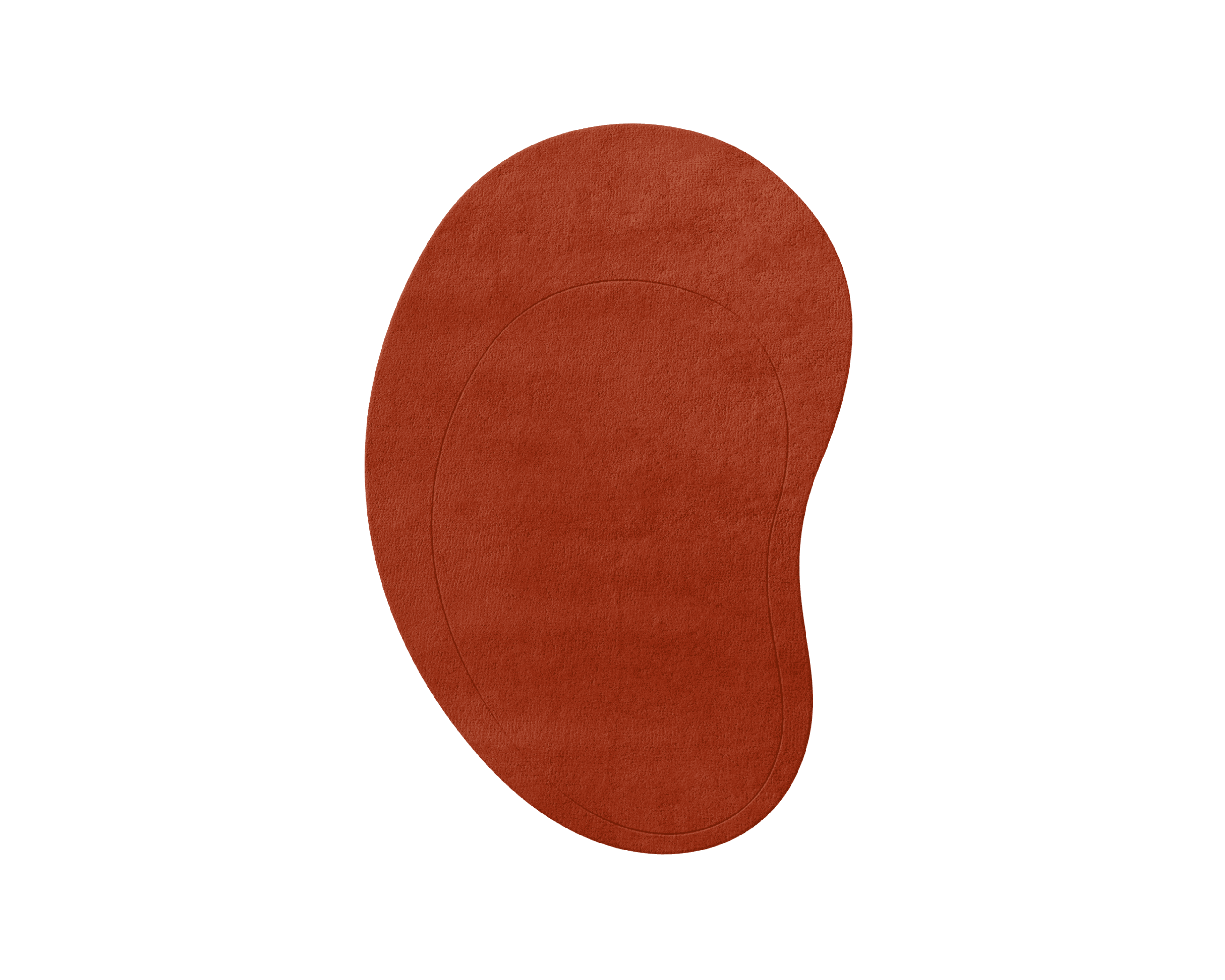 Layered Residue ullmatta 250 x 400 cm Tomato Red