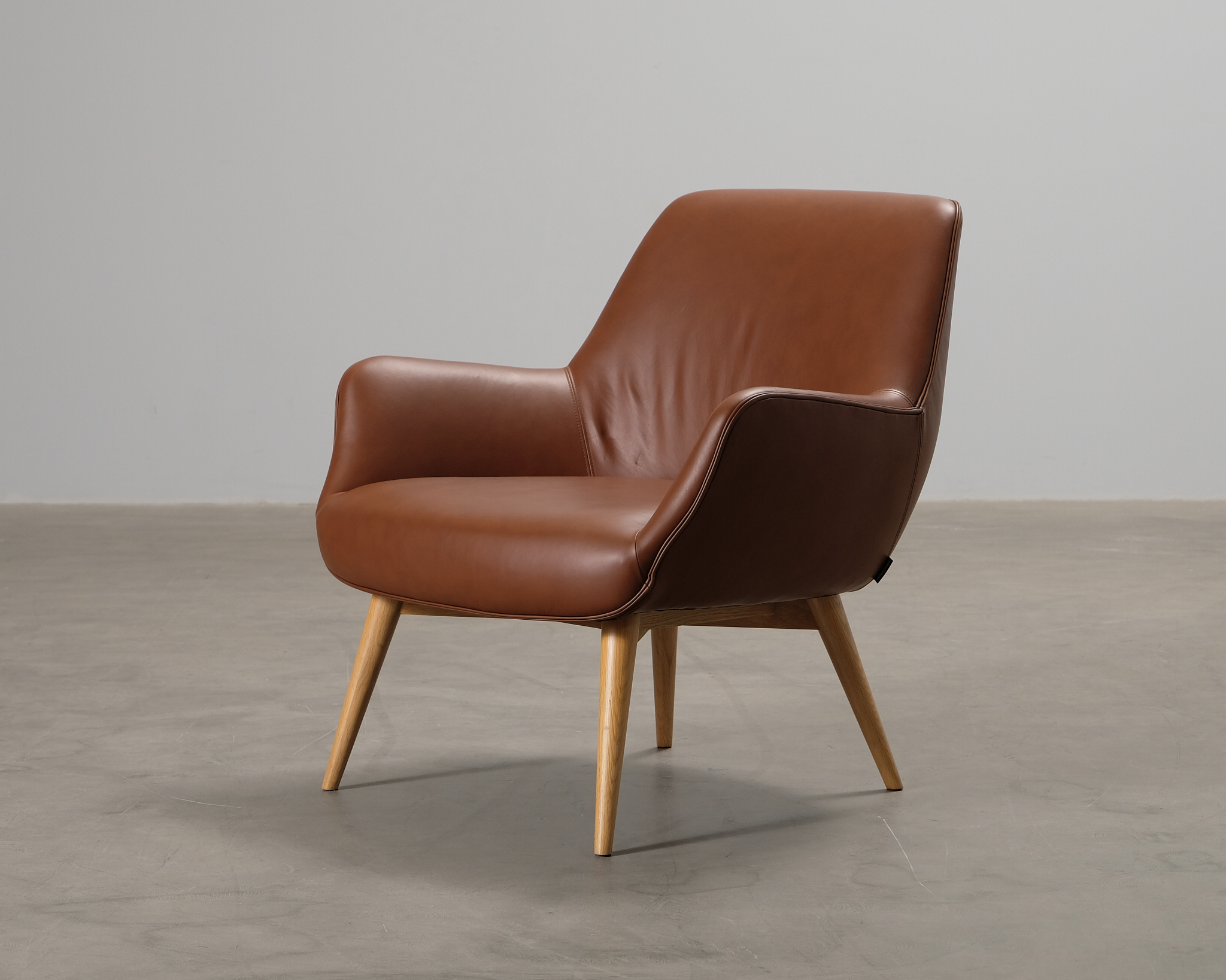 Sofacompany Oscar l&auml;derf&aring;t&ouml;lj Leather Soffy Cognac
