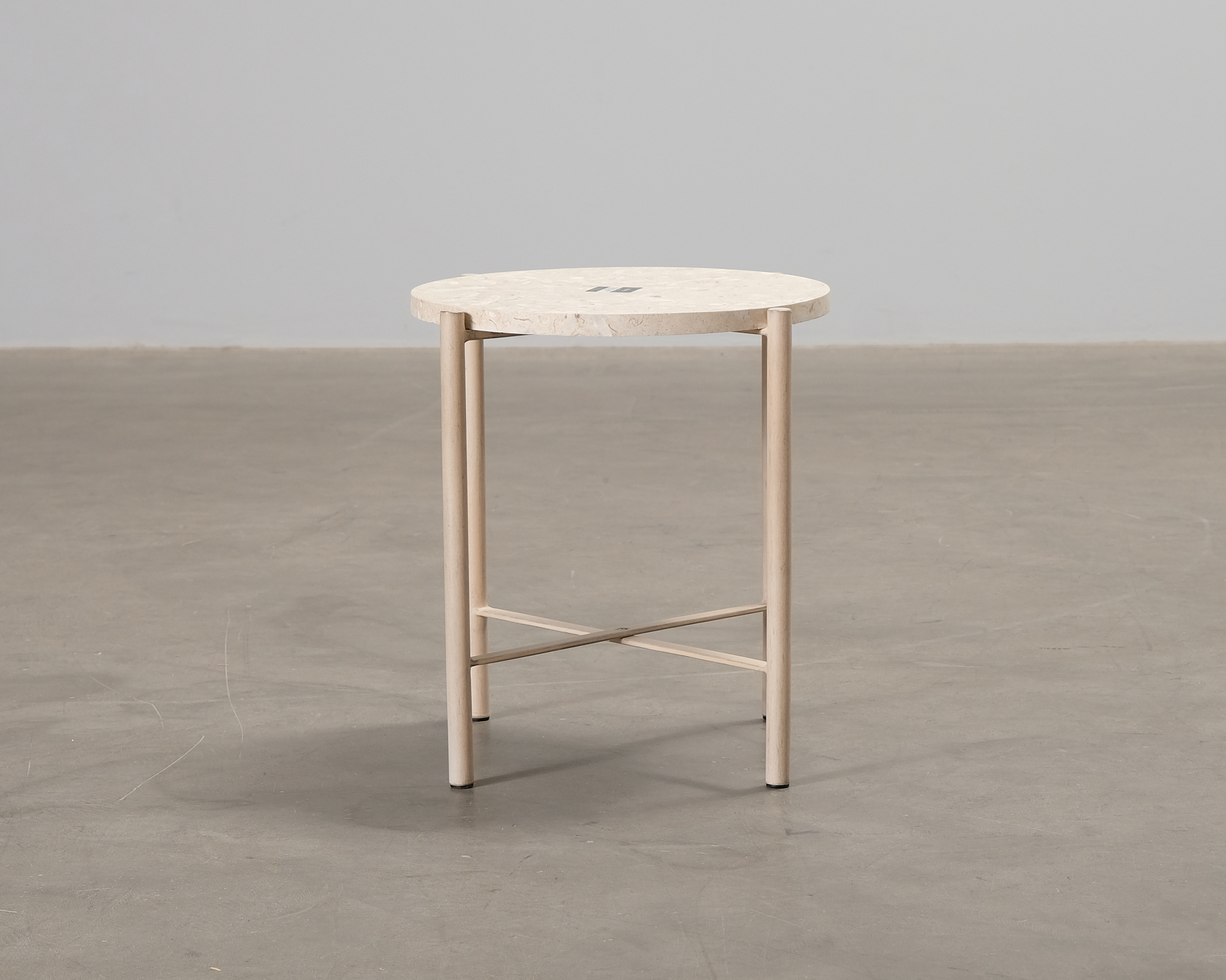 Vind Sandhamn soffbord &oslash; 40 cm beige