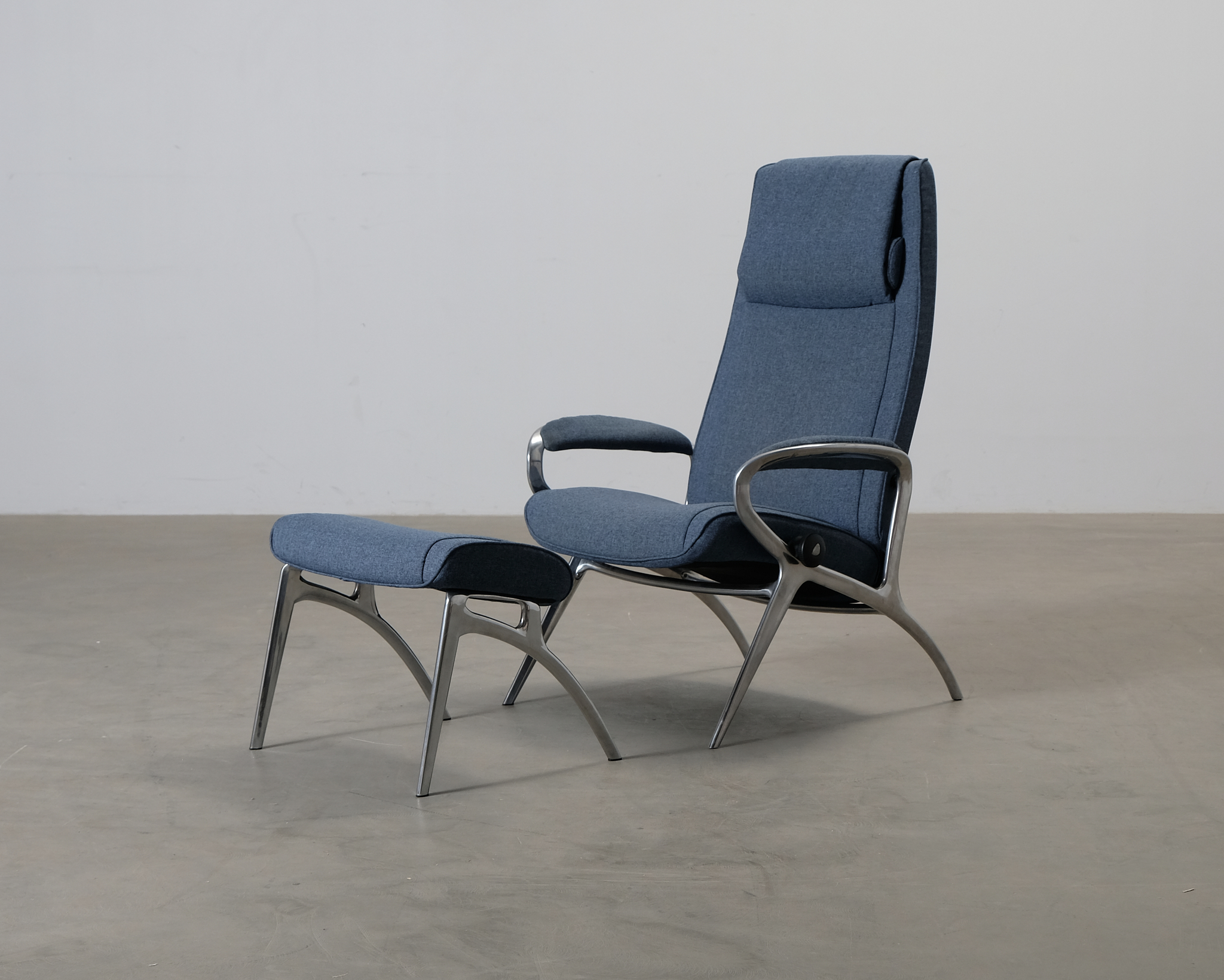 Stressless James nojatuoli rahilla sininen