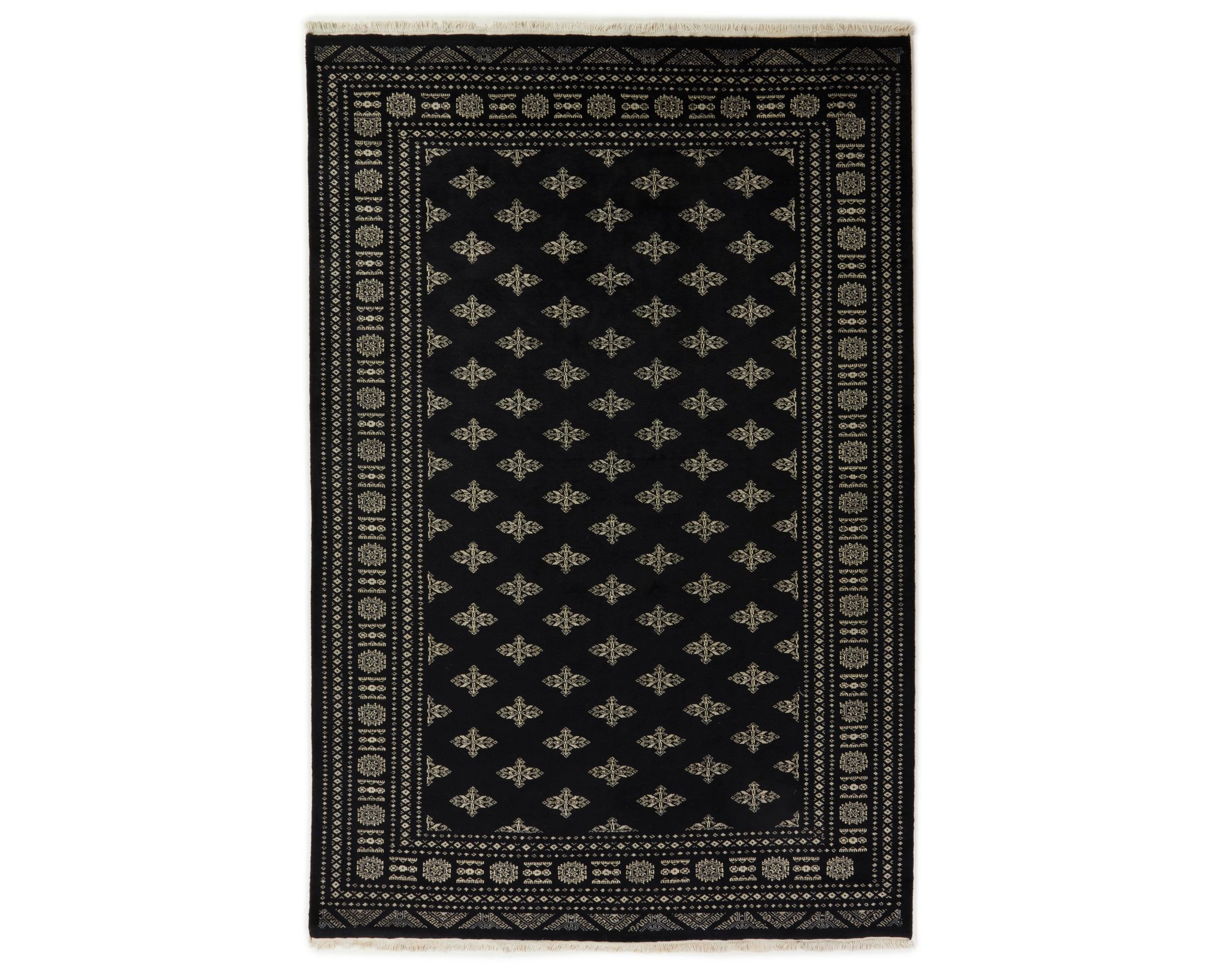 Pakistan handknotted orientalisk matta 202 x 305 cm