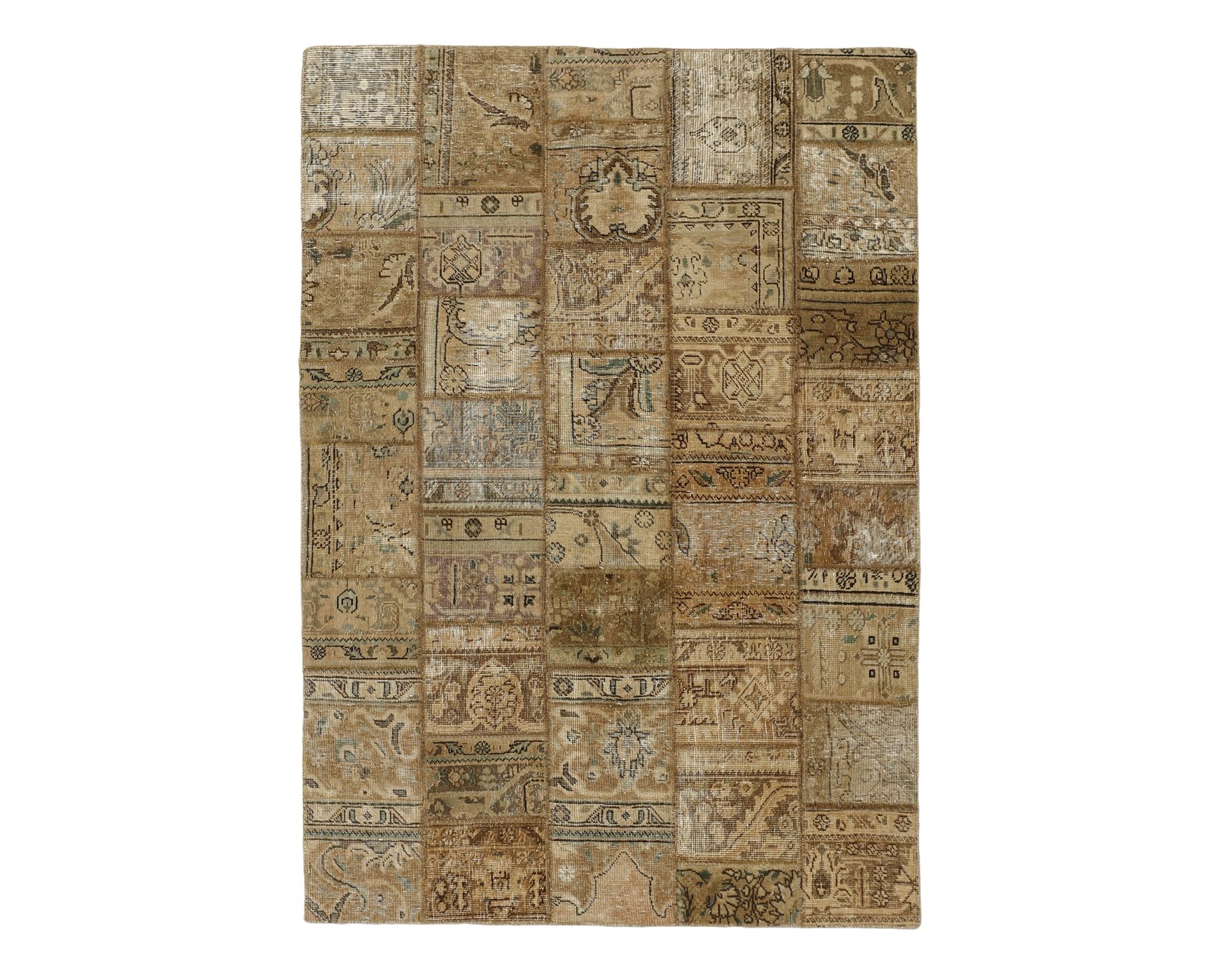Vintage Patchwork itämainen matto 143 x 204 cm