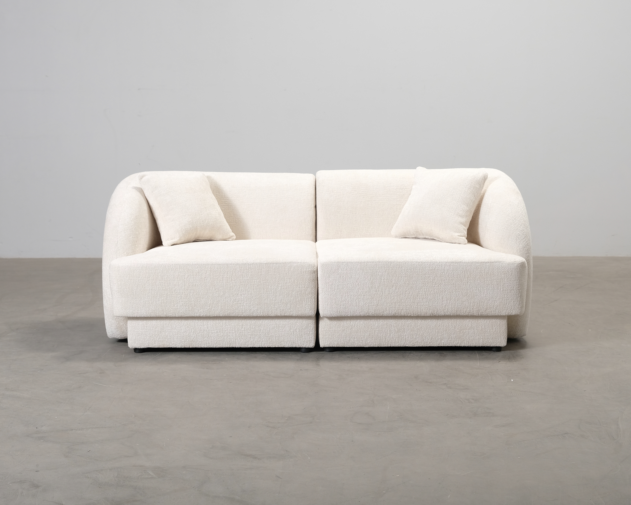 Cosmopolitan Design Tulum 2-istuttava sohva luonnovalkoinen