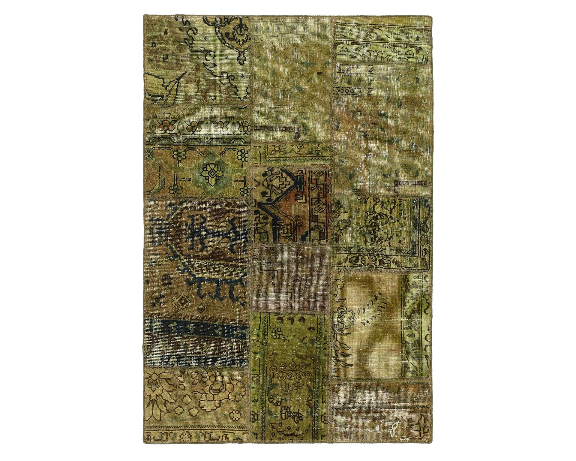 Vintage Patchwork itämainen matto 104 x 152 cm