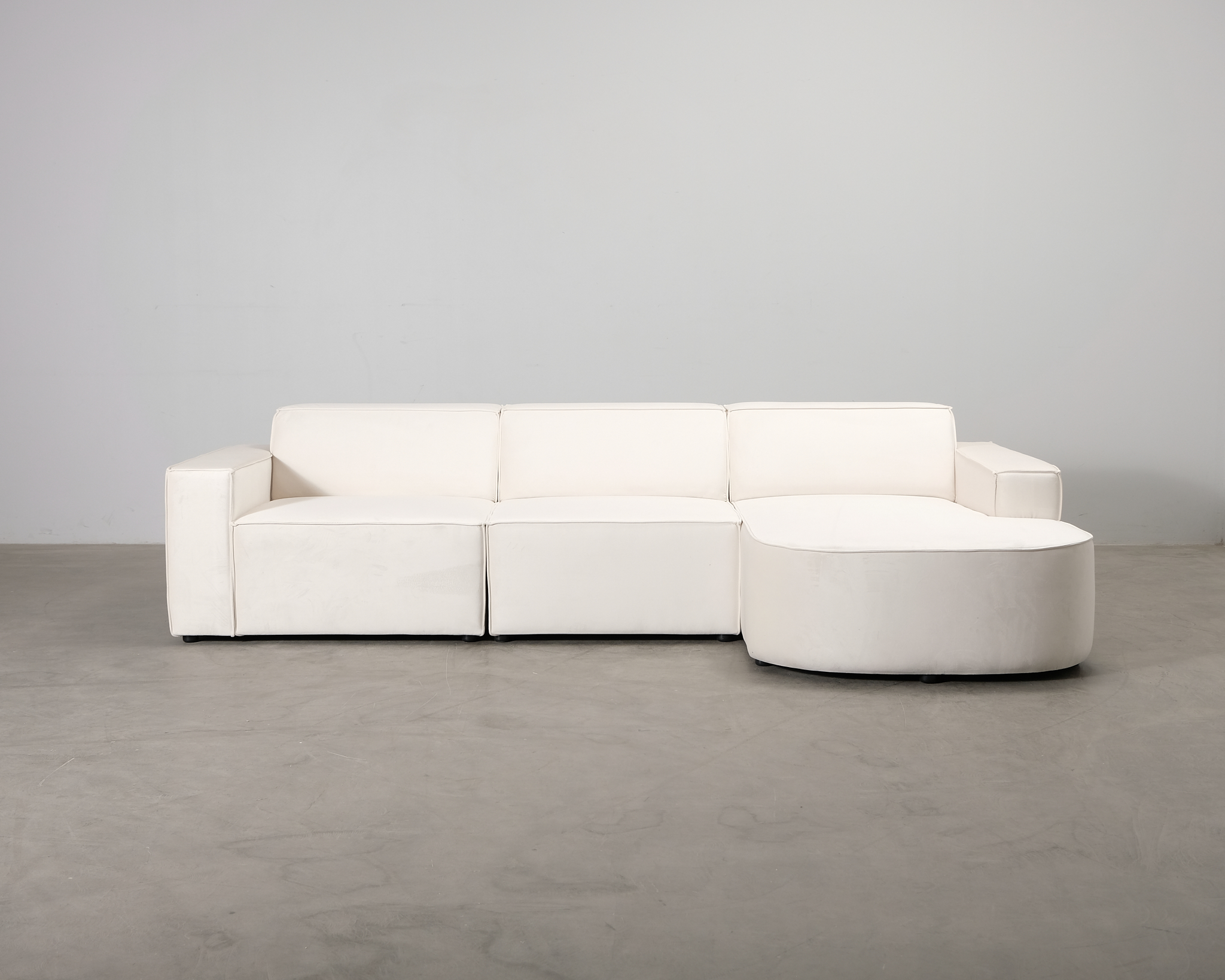 Micadoni Jodie 4-sits divansoffa ljusbeige