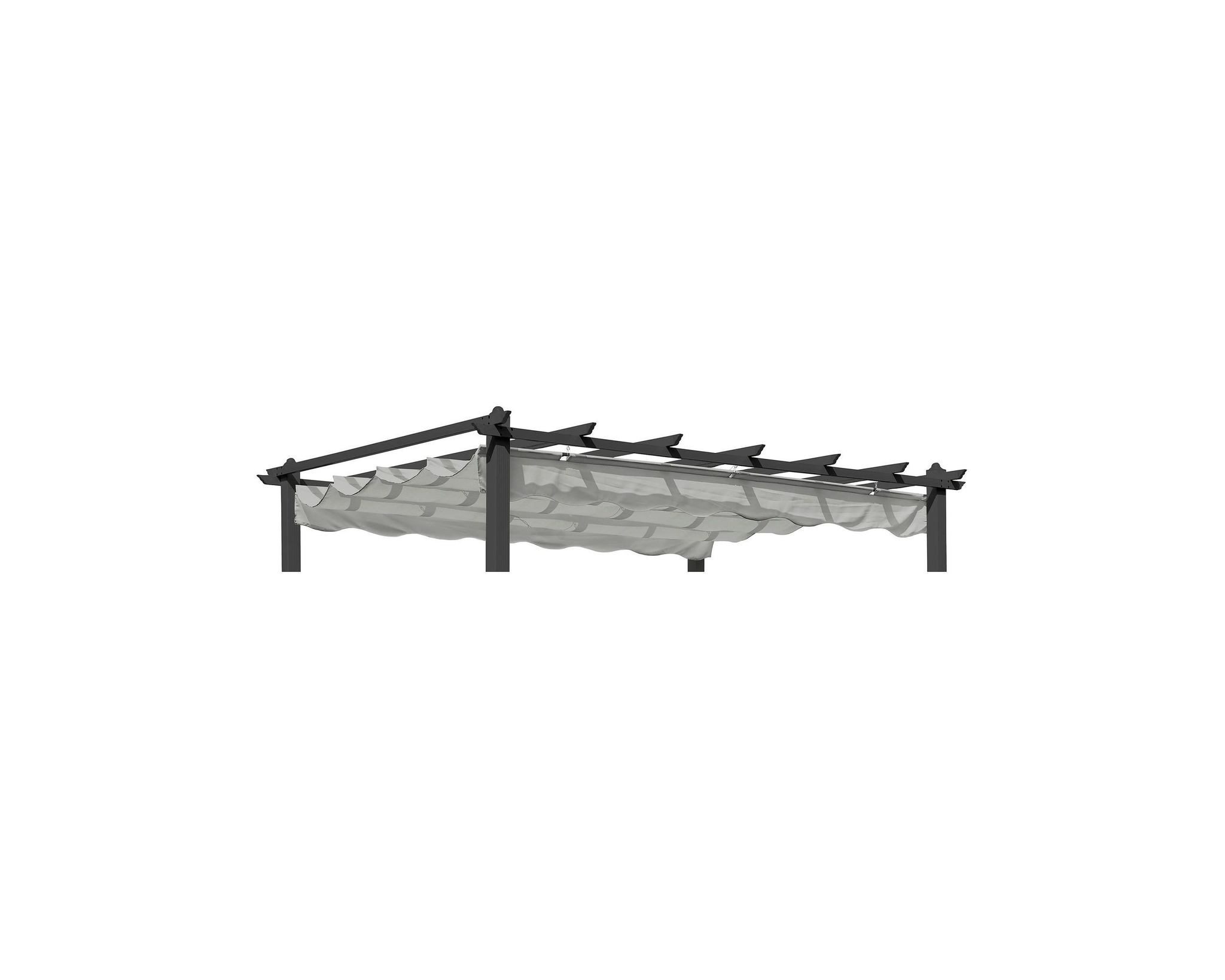 Hillerstorp pergolatak 300 × 400 cm grå