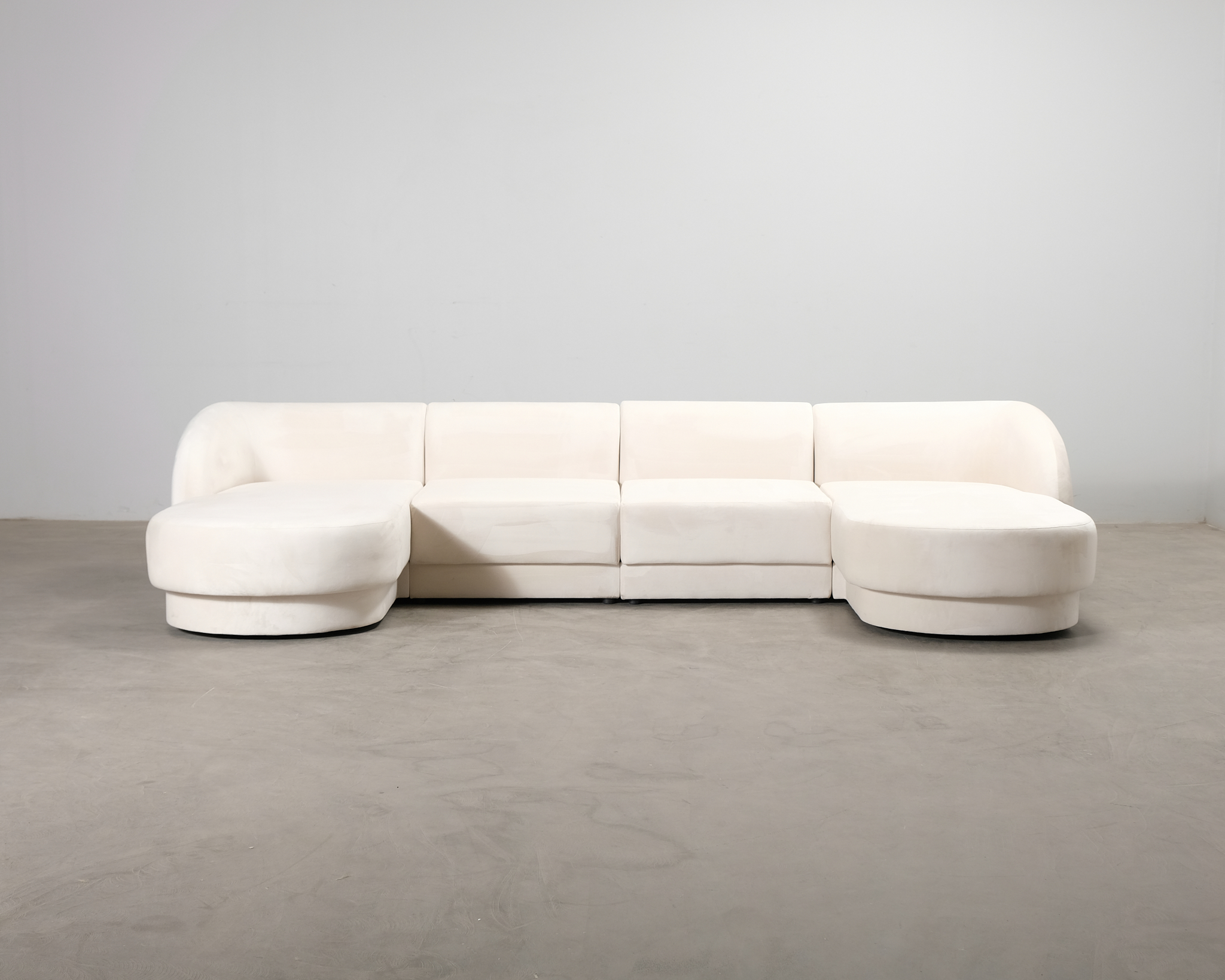 Micadoni Miley U-soffa naturvit