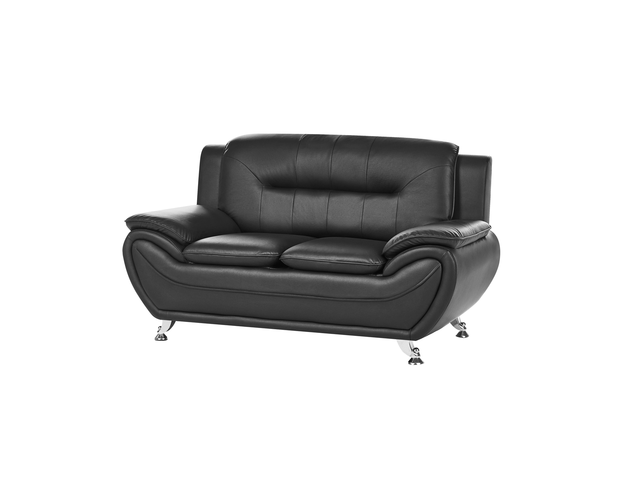 Leira 2-sits soffa svart