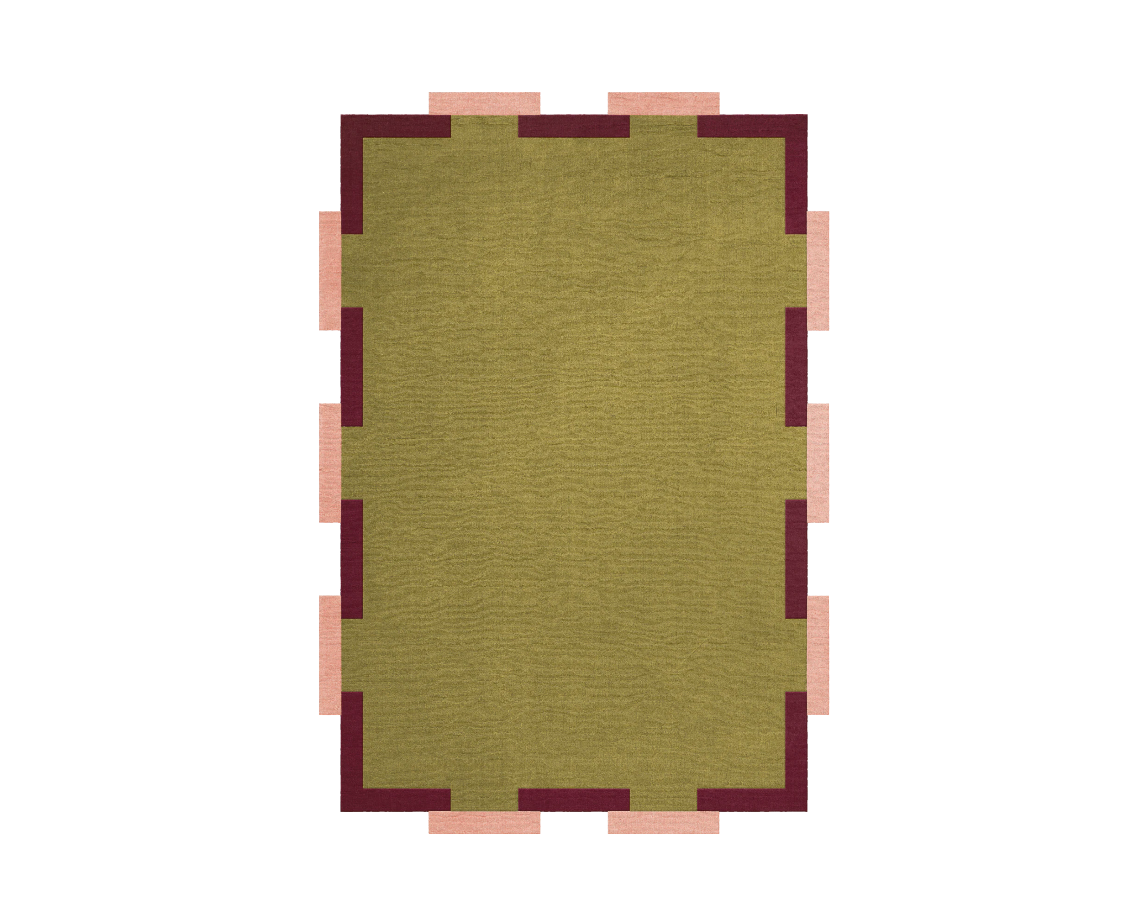 Layered Teklan Fregio ullmatta 255 x 350 cm Olive Blush