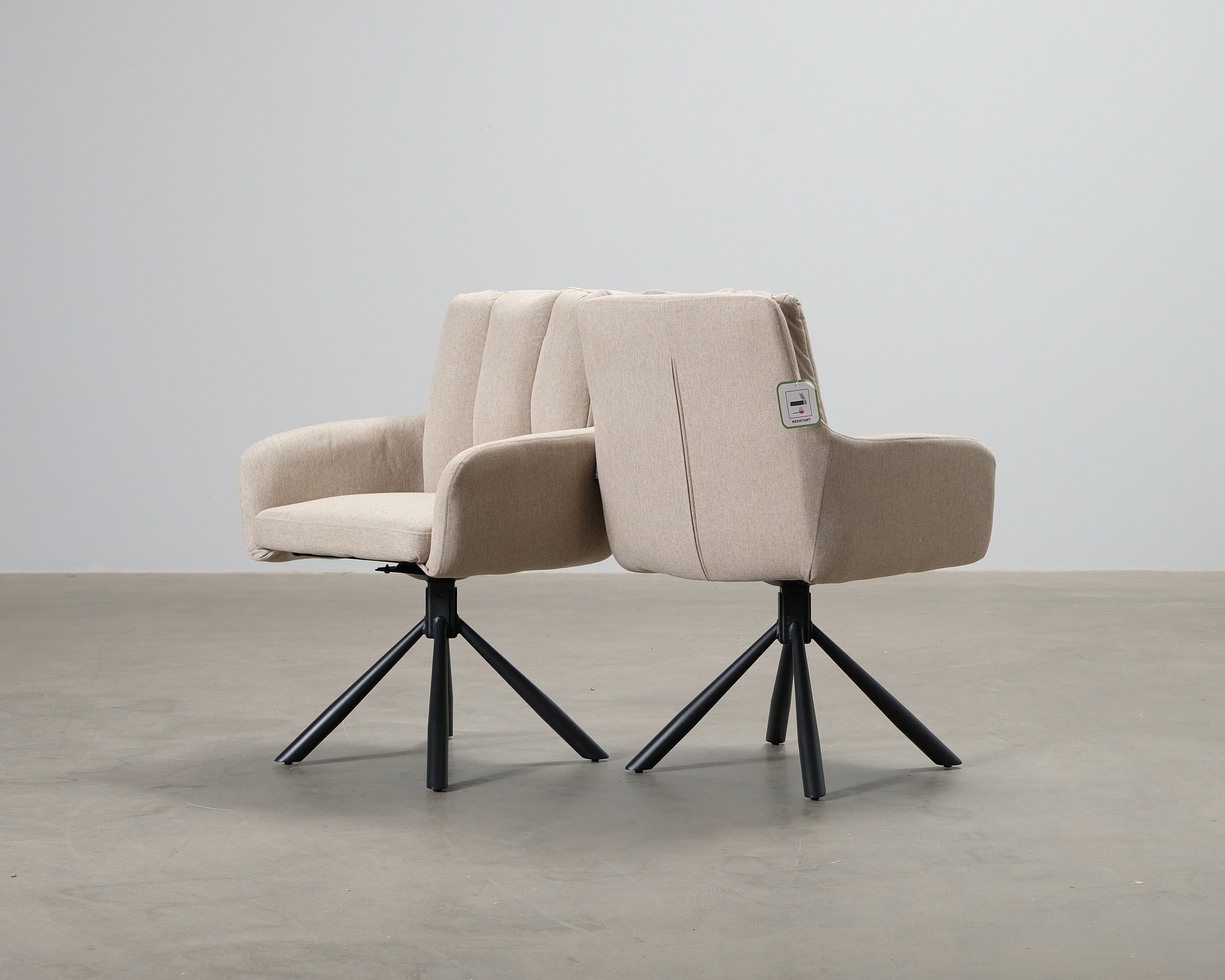 Sardoal stol beige, set om 2