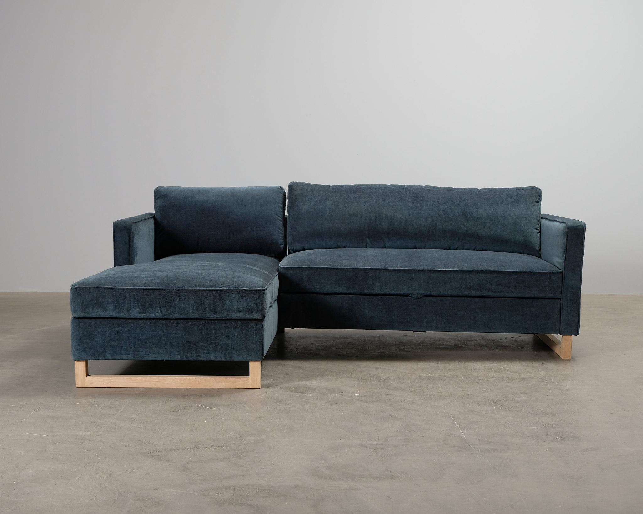 Sofacompany Madison b&auml;ddsoffa med divan Danny Dusty Blue