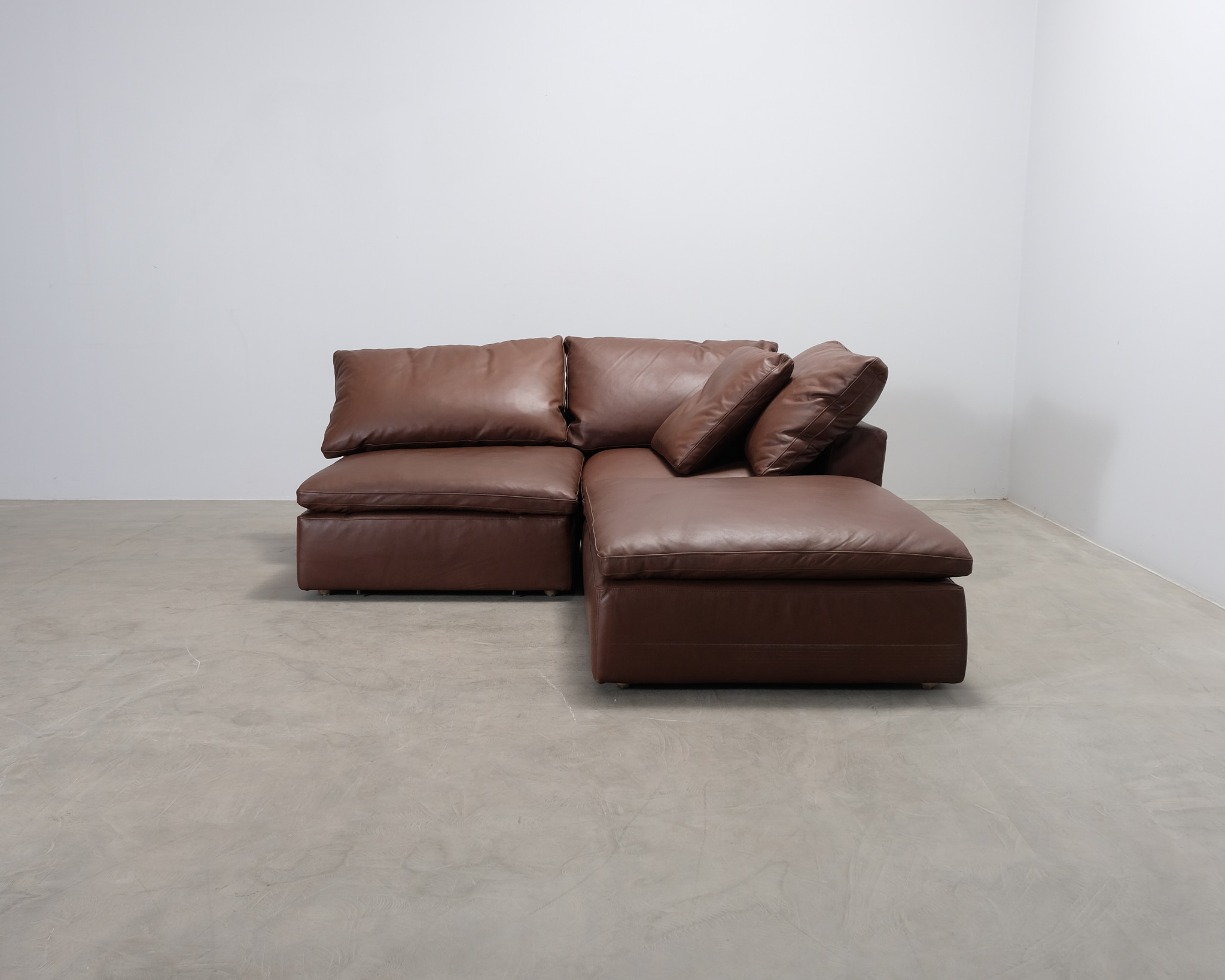 Halo 2-sits modulsoffa brun