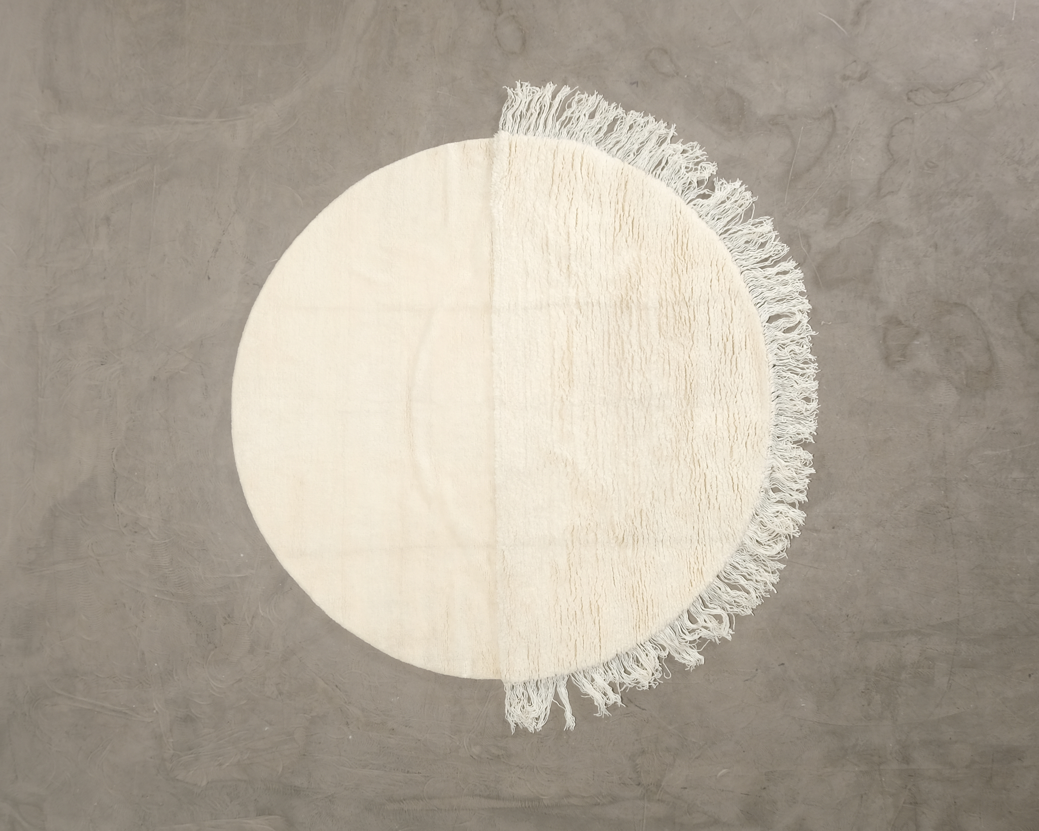 Woven Works Arc ullmatta ø 200 cm vit