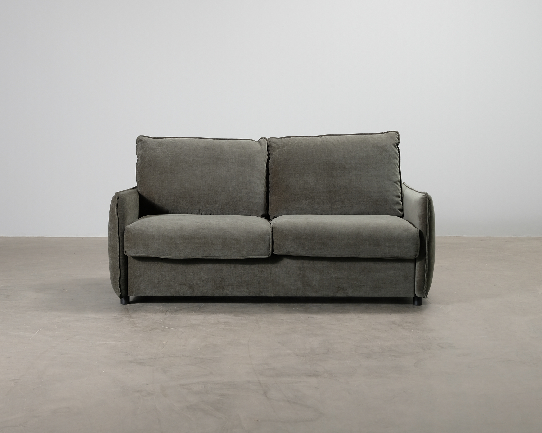 Micadoni Cubells 2-sits bäddsoffa grön