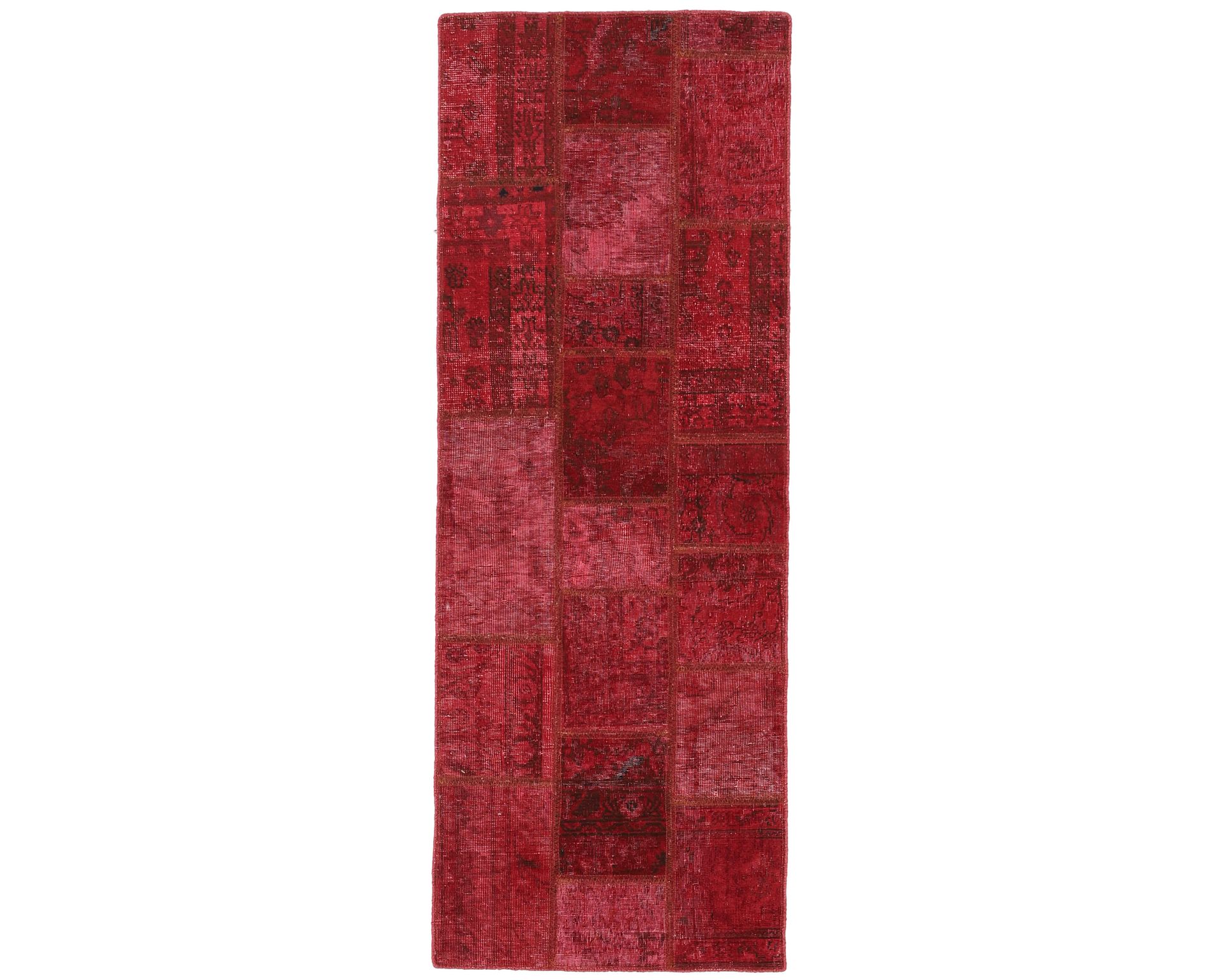 Vintage Patchwork itämainen matto 76 x 209 cm