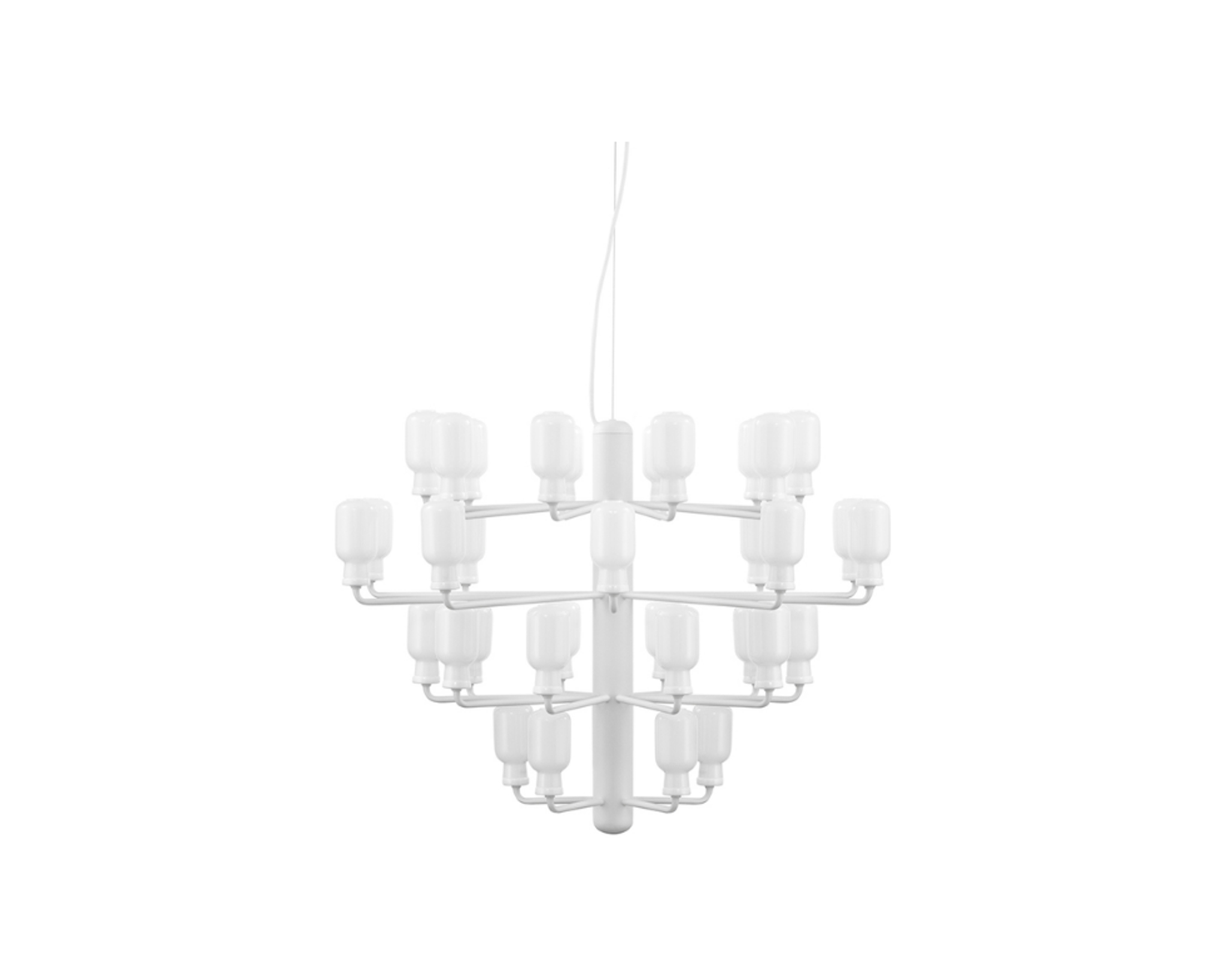 Normann Copenhagen Amp ljuskrona vit
