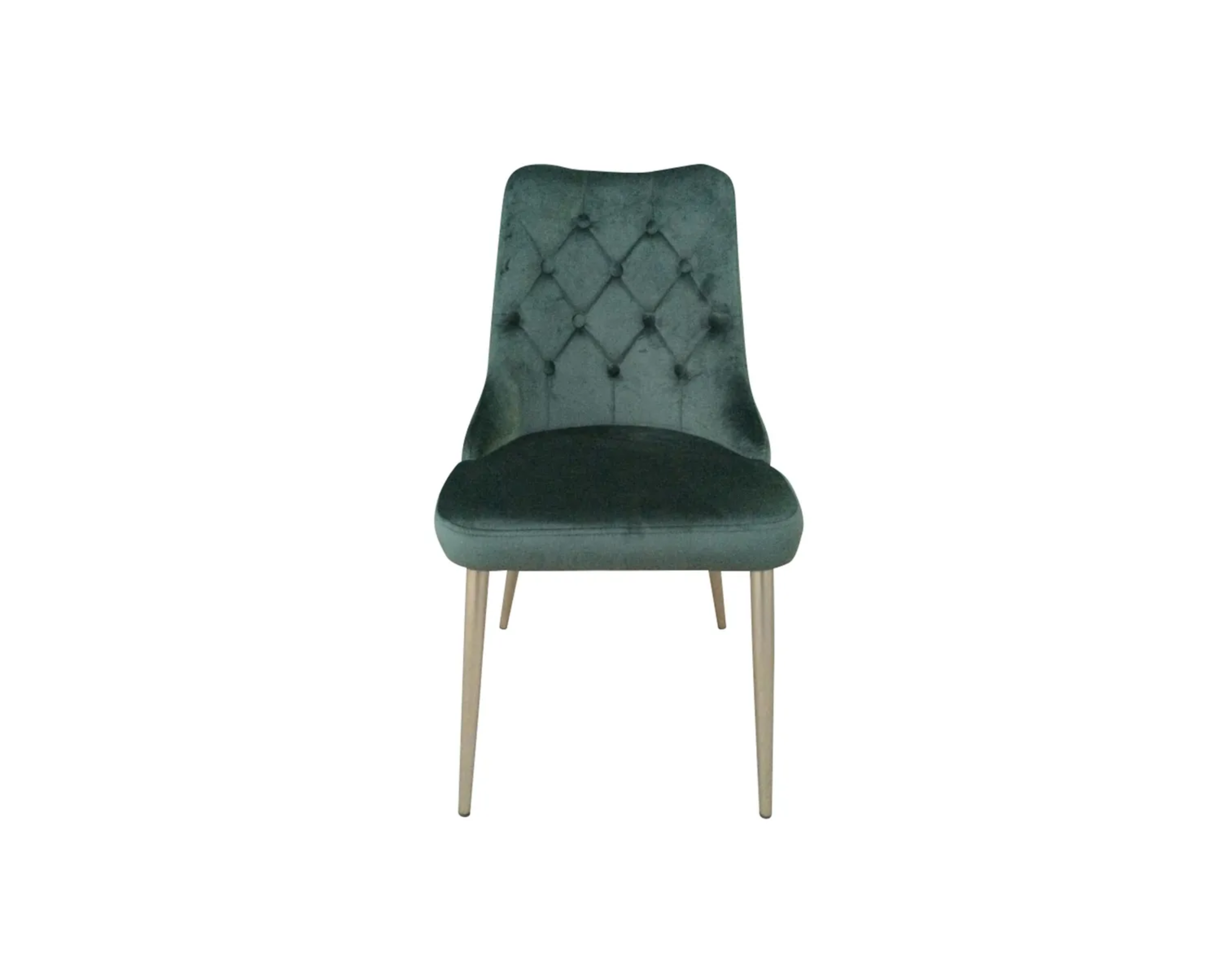 Velvet Deluxe matstol grön, set om 2